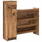 Preview: Schuhschrank 100,5 x 28 x 100 cm Holzwerkstoff Altholz