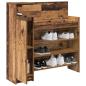 Preview: Schuhschrank 100,5 x 28 x 100 cm Holzwerkstoff Altholz