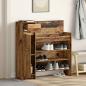 Preview: Schuhschrank 100,5 x 28 x 100 cm Holzwerkstoff Altholz