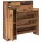 Preview: Schuhschrank 100,5 x 28 x 100 cm Holzwerkstoff Altholz