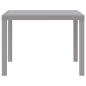 Preview: Gartentisch Hellgrau 100 x 100 x 73 cm Poly-Rattan