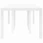Preview: Gartentisch Weiß 250 x 100 x 73 cm Poly-Rattan