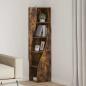 Preview: ARDEBO.de - Eckschrank 32 x 32 x 140 cm Holzwerkstoff Räuchereiche
