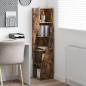 Preview: Eckschrank 32 x 32 x 140 cm Holzwerkstoff Räuchereiche