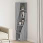 Preview: ARDEBO.de - Eckschrank 32x32x140cm Holzwerkstoff Sonoma-Grau