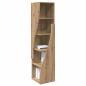Preview: Eckschrank 32x32x140cm Holzwerkstoff Artisan-Eiche