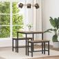 Preview: ARDEBO.de - Esstische 70 x 70 x 75 cm METALL Quadratisch