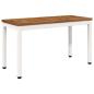 Preview: ARDEBO.de - Gartenbank 80,5 x 35 x 45 cm Massivholz Akazie Rechtwinklig