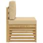 Preview: Outdoor Endsofa Weiß 91 x 63 x 73 cm Massivholz Akazie