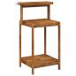 Preview: Outdoor Umtopfbank 56,5 x 48,5 x 107 cm Massivholz Akazie Natur