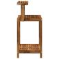 Preview: Outdoor Umtopfbank 56,5 x 48,5 x 107 cm Massivholz Akazie Natur