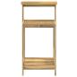 Preview: Outdoor Umtopfbank 56,5 x 48,5 x 107 cm Massivholz Akazie Weiß