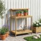 Preview: ARDEBO.de - Outdoor Umtopfbank 86,5 x 48,5 x 106 cm Massivholz Akazie Weiß