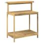Preview: Outdoor Umtopfbank 86,5 x 48,5 x 106 cm Massivholz Akazie Weiß
