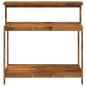 Preview: Outdoor Umtopfbank 111,5 x 48,5 x 107 cm Massivholz Akazie