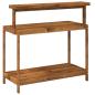 Preview: Outdoor Umtopfbank 111,5 x 48,5 x 107 cm Massivholz Akazie