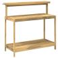 Preview: Outdoor Umtopfbank 111,5 x 48,5 x 107 cm Massivholz Akazie Weiß