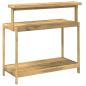 Preview: Outdoor Umtopfbank 111,5 x 48,5 x 107 cm Massivholz Akazie Weiß