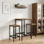 Preview: ARDEBO.de - Barhocker 2 Stk. Artisan-Eiche 40 x 32 x 74 cm Holzwerkstoff