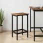 Preview: ARDEBO.de - Barhocker Altholz 40 x 32 x 74 cm Holzwerkstoff