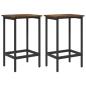 Preview: Barhocker 2 Stk. Raucheiche 40 x 32 x 64 cm Holzwerkstoff