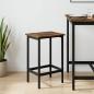 Preview: ARDEBO.de - Barhocker Geräucherte Eiche 40 x 32 x 64 cm Holzwerkstoff