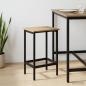 Preview: ARDEBO.de - Barhocker Artisan-Eiche 40 x 32 x 64 cm Holzwerkstoff