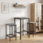 Preview: ARDEBO.de - Barhocker 2 Stk. Sonoma-Grau 40 x 32 x 64 cm Holzwerkstoff
