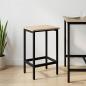 Preview: ARDEBO.de - Barhocker Sonoma-Eiche 40 x 32 x 64 cm Holzwerkstoff