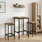 Preview: ARDEBO.de - Barhocker 2 Stk. Artisan-Eiche 40 x 32 x 64 cm Holzwerkstoff