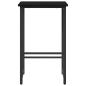 Preview: Barhocker Schwarz Eichen-Optik 40 x 32 x 74 cm Holzwerkstoff