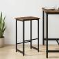 Preview: ARDEBO.de - Barhocker Raucheiche 40 x 32 x 74 cm Holzwerkstoff
