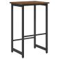 Preview: Barhocker Raucheiche 40 x 32 x 74 cm Holzwerkstoff