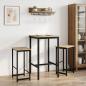 Preview: ARDEBO.de - Barhocker 2 stk. Sonoma-Eiche 40 x 32 x 64 cm Holzwerkstoff