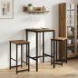 Preview: ARDEBO.de - Barhocker 2 stk. Artisan-Eiche 40 x 32 x 74 cm Holzwerkstoff