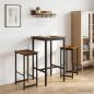 Preview: ARDEBO.de - Barhocker 2 Stk. Raucheiche 40 x 32 x 74 cm Holzwerkstoff