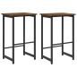 Preview: Barhocker 2 Stk. Raucheiche 40 x 32 x 74 cm Holzwerkstoff
