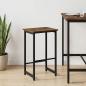 Preview: ARDEBO.de - Barhocker Raucheiche 40 x 32 x 64 cm Holzwerkstoff