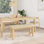Preview: Bankkissen Kunstleder Creme Tiefe 35 cm