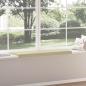 Preview: Bankkissen Kunstleder Creme Tiefe 35 cm