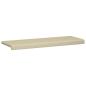 Preview: Bankkissen Kunstleder Creme Tiefe 35 cm
