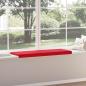Preview: Bankkissen Kunstleder Rot Tiefe 35 cm