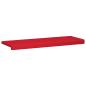 Preview: Bankkissen Kunstleder Rot Tiefe 35 cm