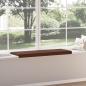 Preview: Bankkissen Kunstleder Braun Tiefe 35 cm