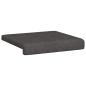 Preview: Bankkissen 2 stk. Kunstleder Schwarz Tiefe 35 cm