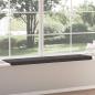 Preview: Bankkissen 4 stk. Kunstleder Schwarz Tiefe 35 cm
