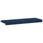 Preview: Bankkissen Plüschcord Marineblau Tiefe 35 cm
