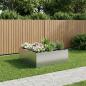Preview: ARDEBO.de - Garten-Pflanzgefäß Silber 100 x 100 x 50 cm Verzinkter Stahl