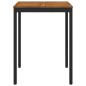 Preview: Gartenbar-Tisch Natürlich und Schwarz 80 x 80,5 x 105 cm