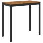 Preview: ARDEBO.de - Gartenbar-Tisch Natürlich und Schwarz 108,5 x 55 x 105 cm
